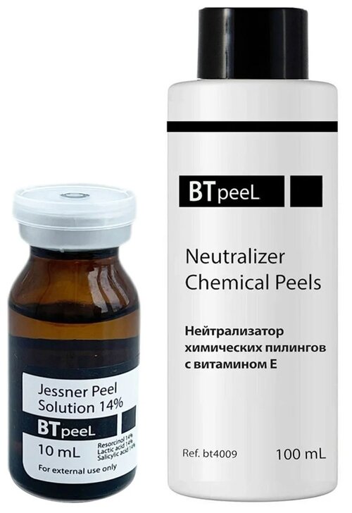 BTpeel пилинг Джесснера Jessner Peel Solution 14% + нейтрализатор химических пилингов Neutralizer Chemical Peels, 110 мл