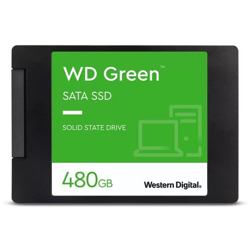 Твердотельный накопитель (SSD) Western Digital 480Gb Green 2.5 SATA3 (WDS480G2G0A)