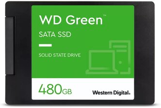 Твердотельный накопитель Western Digital WD Green SATA 480 ГБ SATA WDS480G2G0A