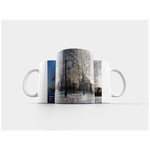 фото Кружка "зима, деревня, снег" 320 мл lotsprints