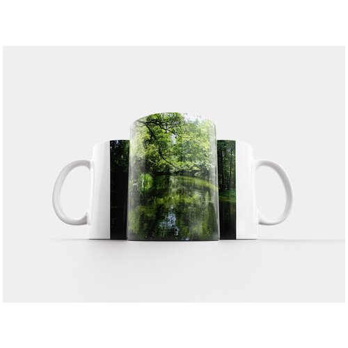 фото Кружка "река, зеленый, природа" 320 мл lotsprints