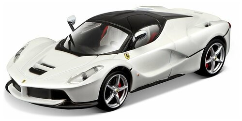 Bburago Коллекционная машинка Феррари 1:43 Ferrari LaFerrari, белая