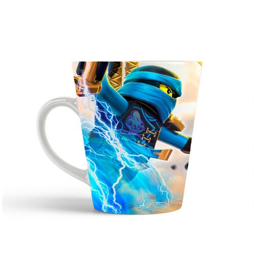 фото Кружка-латте coolpodarok мульфильмы лего lego (пламя и молнии)