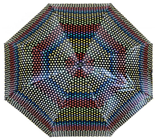 Зонт Zemsa, автомат, 3 сложения, купол 110 см, 8 спиц, чехол в комплекте, для женщин, мультиколор