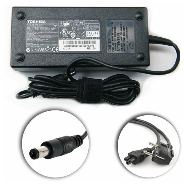 Для Toshiba Qosmio F750-112 Зарядное устройство блок питания ноутбука (Зарядка адаптер + сетевой кабель/ шнур)