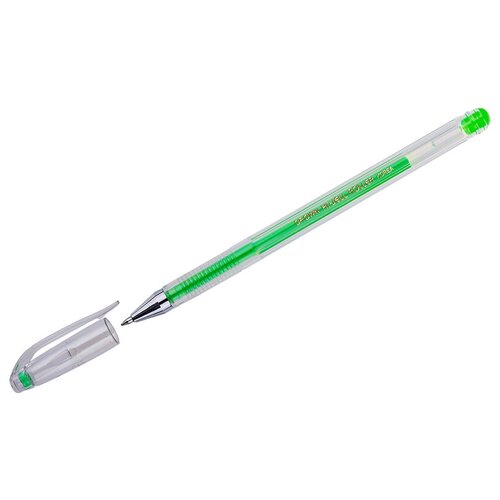 Ручка гелевая Crown Hi-Jell Color (0.5мм, светло-зеленый) 12шт. (HJR-500H)