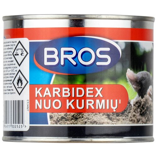 Bros (Брос) Карбидекс приманка от кротов и землероек, 500 г