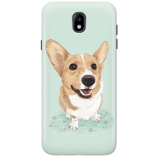 фото Gosso ультратонкий силиконовый чехол-накладка для samsung galaxy j7 (2017) с принтом "корги"