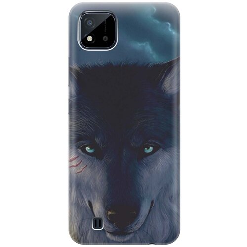 фото Re:pa чехол - накладка artcolor для realme c20 / c11 (2021) с принтом "взгляд волка"