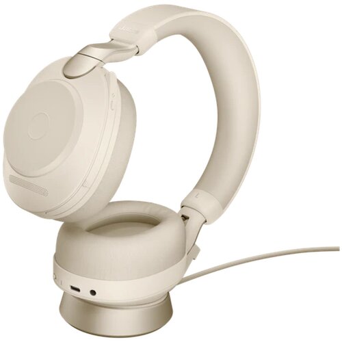 фото Гарнитура беспроводная jabra evolve2 85, link380a ms stereo stand beige (28599-999-988) no brand