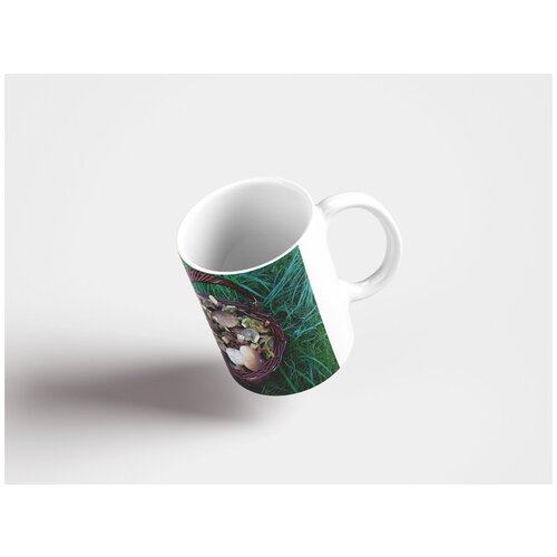 фото Кружка "грибы, белые грибы, лес 320 мл. белая" lotsprints