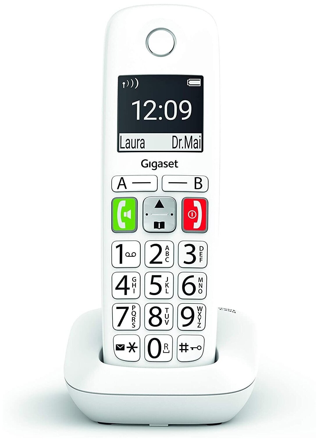 Трубка доп. Dect Gigaset E290HX HSB RUS белый для E290 - фотография № 3