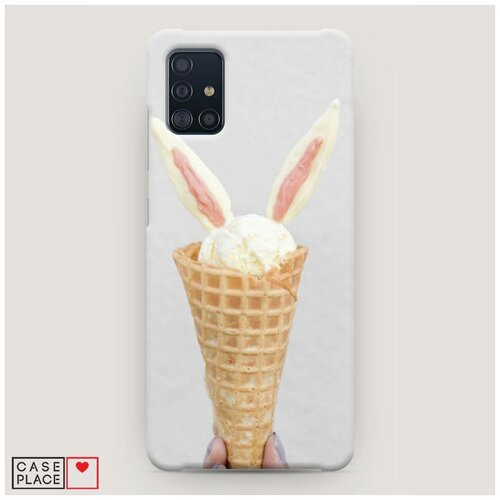 фото Чехол пластиковый samsung galaxy a51 зайчик в рожке case place