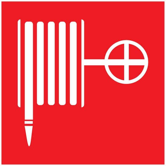 фото Знак-наклейка REXANT "Пожарный кран", 10x10 cм, 5 шт.