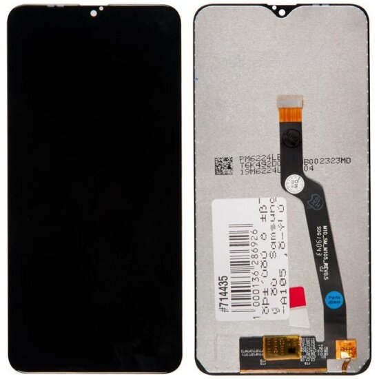 Дисплей в сборе с тачскрином Rocknparts для Samsung Galaxy A10 (SM-A105F), M10 (SM-M105F) черный