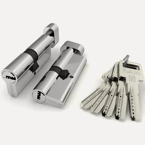 Изображение товара Цилиндровый механизм Fuaro (R602) R6002 Knob 90 (45+10+35) CP хром 5Key с вертушкой