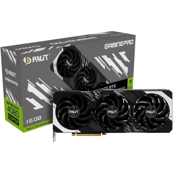Видеокарта Palit GeForce RTX 4080 SUPER GAMINGPRO 16G