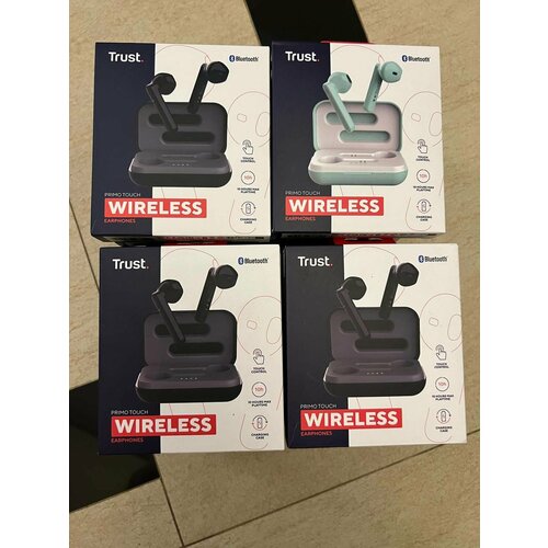 Беспроводные наушники-вкладыши Trust Primo Touch чёрные 216000₽