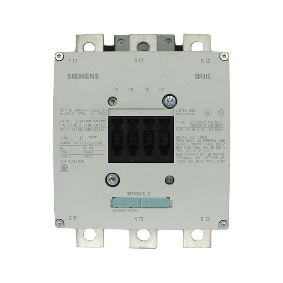 Siemens 3RT1064-6AP36 Контактор (Катушка 220-240V AC/DC) — фото 1