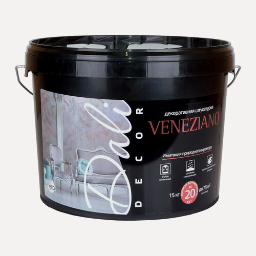 Изображение товара Dali-Decor декоративная штукатурка Veneziano с эффектом отполированного камня 15кг