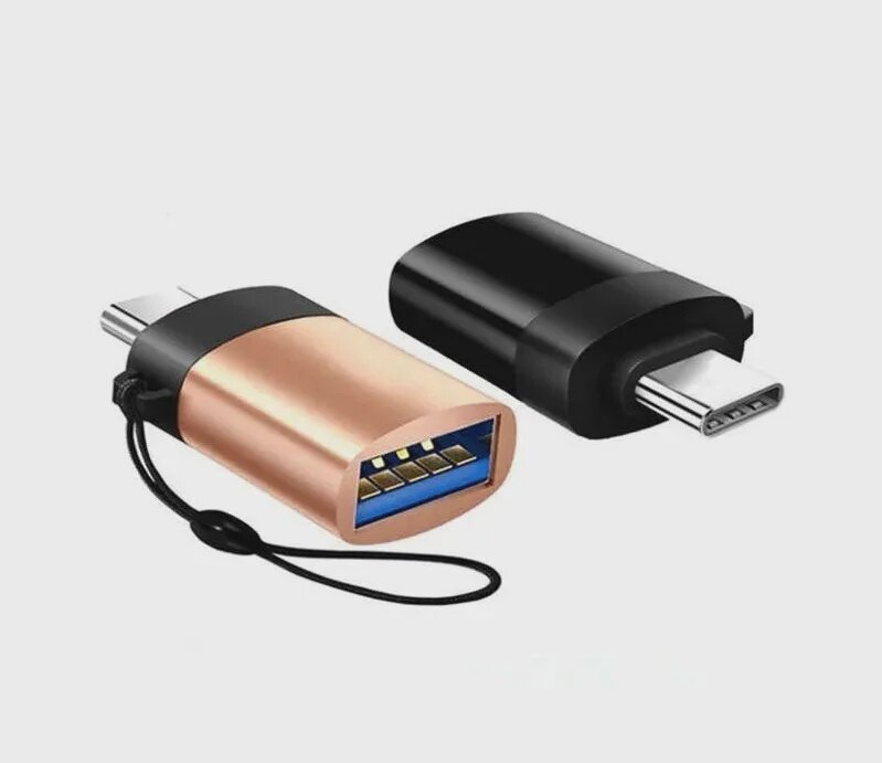 Адаптер переходник Type-C на USB 3.0 OTG, черный / Переходник USB Type C - USB