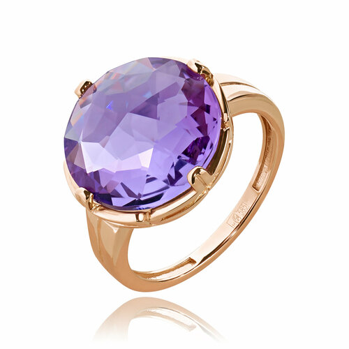 Кольцо ALORIS, красное золото, 585 проба, аметист