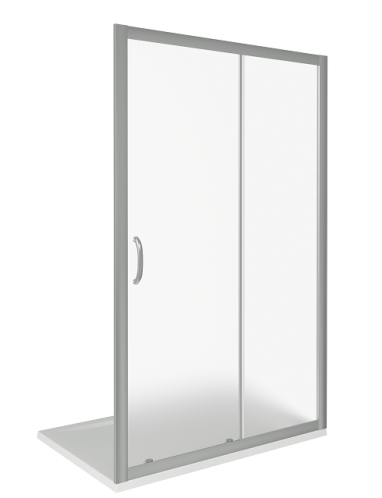 Душевая дверь в нишу Infinity WTW-120-G-CH, раздвижная, 120см, стекло Грейп 6мм