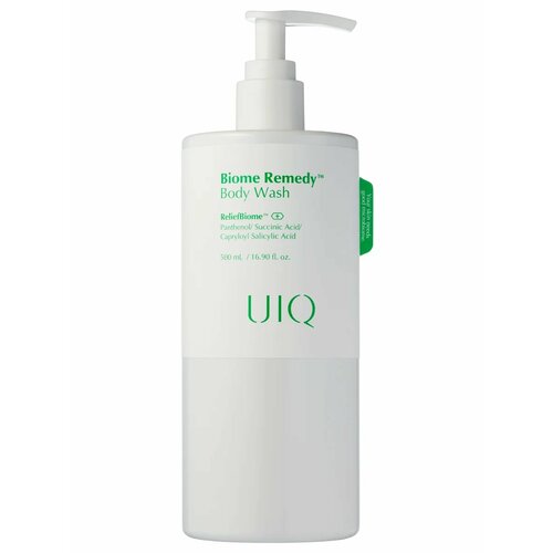 Мягкий обновляющий гель для душа с пробиотиками и LHA-кислотой UIQ Biome Remedy Body Wash 500 мл