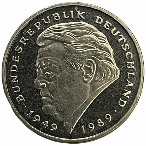 ФРГ 2 марки 1998 г. (40 лет Федеративной Республике - Франц Йозеф Штраус) (F) (Proof)