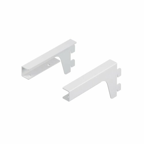 Кронштейн для полок ЛДСП 150 см, белый, 2 шт, для гардеробной системы Larvij