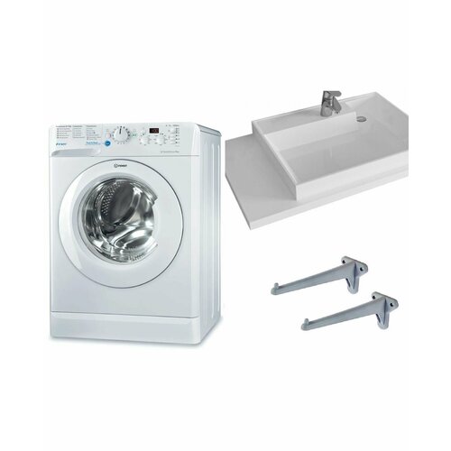 Стиральная машина Indesit BWSD 51051 и раковина Юпитер 80R 3885000₽