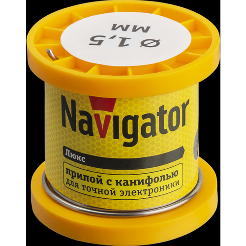 Navigator Припой 93 083 NEM-Pos02-61K-1.5-K100 (ПОС-61, катушка, 1.5 мм, 100 гр) 93083 (7 шт.)