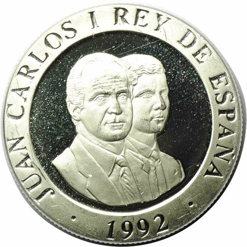 испания 2000 песет 1992 г севилья экспо 1992 proof Монета 200 песет 1992 Мадрид - культурная столица Европы серебро Испания