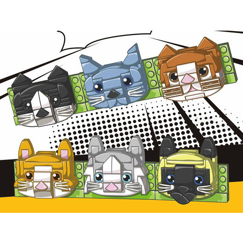 Конструктор Sembo 610025 Конструктор Магниты Зверюшки в ассортименте 299₽