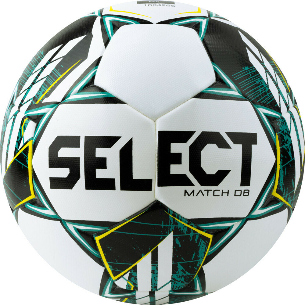 Мяч футб. SELECT Match DВ V23, 0575360004, р.5, FIFA Basic, 32п, ПУ, гибр. сш, бело-зелено-черн