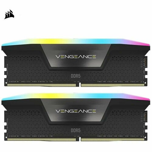 Модуль памяти DIMM 48Gb 2х24Gb DDR5 PC57600 7200MHz Corsair Vengeance RGB Black CMH48GX5M2B7200C36 28250₽