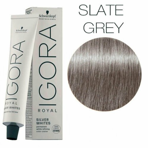 Schwarzkopf IGORA ROYAL Silver Whites Антрацит/SLATE GREY Крем-краска Сильвервайт 60мл