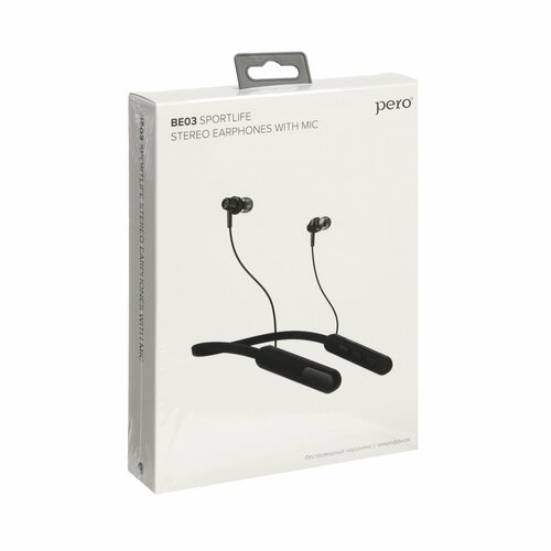 Наушники BE03 SPORTLIFE беспроводные вакуумные микрофон 200мАч до 20 часов черные 187300₽
