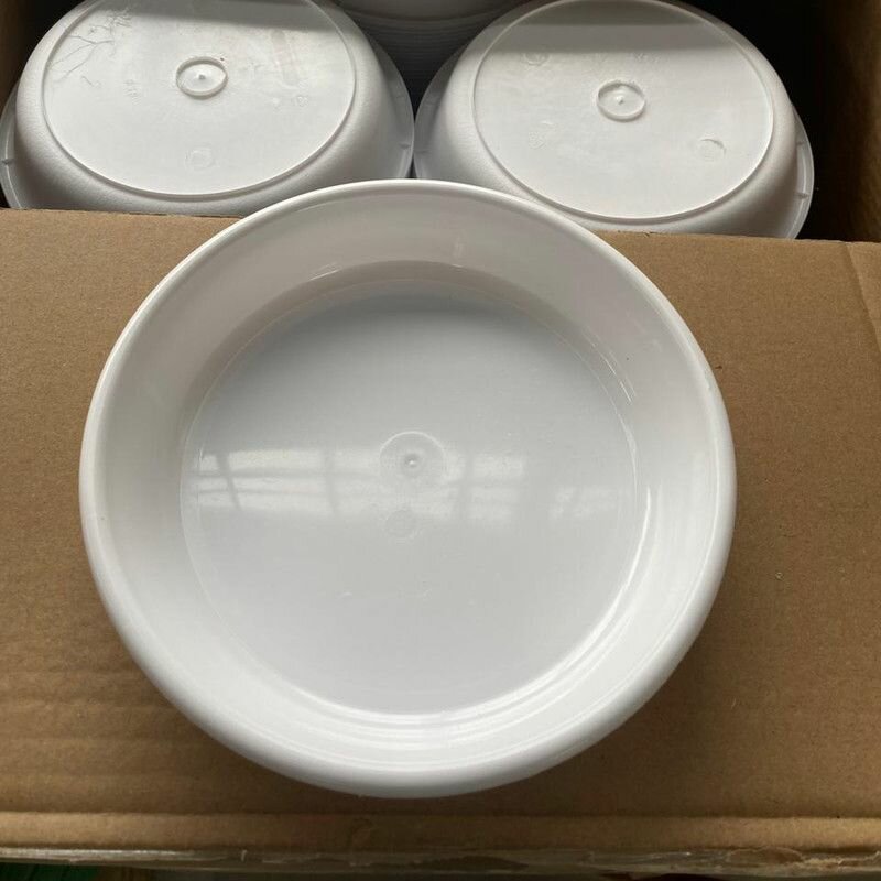 Поддон для горшка D 14 см (белый) - 1 шт — фото 1