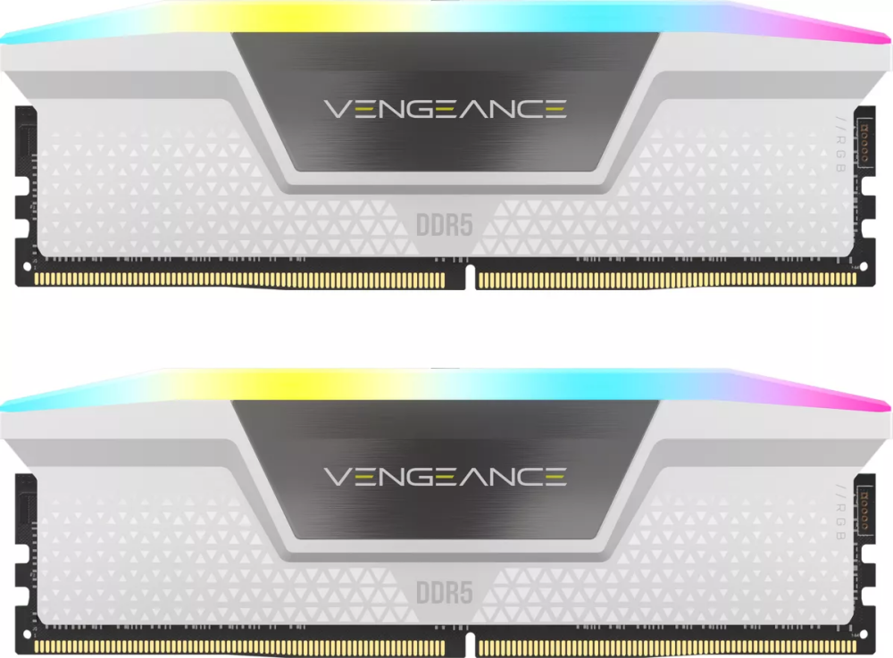 Оперативная память 32Gb DDR5 6400MHz Corsair Vengeance RGB (2x16Gb KIT) (CMH32GX5M2B6400C36W)