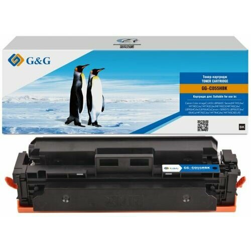 Тонер-картридж G&G GG-C055HBK для Canon LBP660/663/664 MF741/742/743/744/745/746 7600 стр C055H BK трос переключения скорости длина 597 мм для снегоуборщиков mtd e660 g e640 f 746 04228 746 04228a