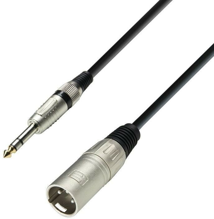 фото Кабель 6.3 Jack (M) - XLR (M), 1м, Adam Hall (K3BMV0100)