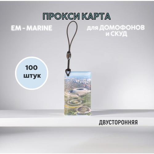 Прокси карта EM-Marine - неперезаписываемая, ключ для домофона, брелок, 100 штук прокси карта em marine неперезаписываемая ключ для домофона брелок 30 штук