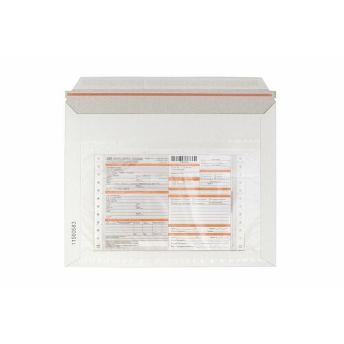 Картонный конверт А4 манфол (340*265мм) 200 штук с нумерацией, белый