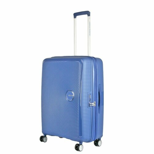 Чемодан American Tourister, 123 л, размер L, голубой