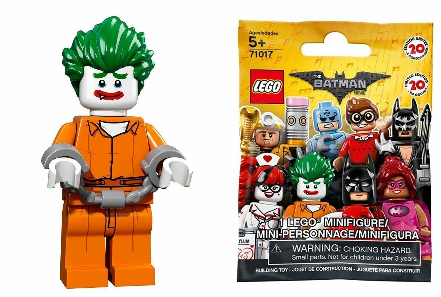 Минифигурка 71017-8 Джокер в Аркхеме. MINIFIGURES The LEGO Batman Movie