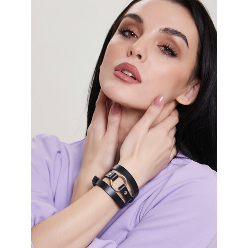 Браслет Joden металл размер 17 см размер one size черный матовый 395₽