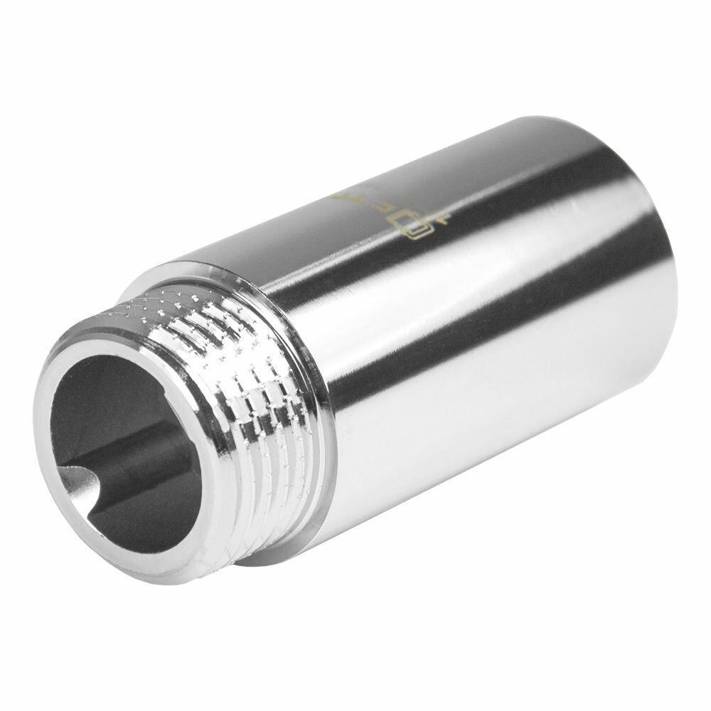 Удлинитель труб 1" латунный внутренняя-наружная резьба x 40 мм CTM (2 шт.) — фото 1