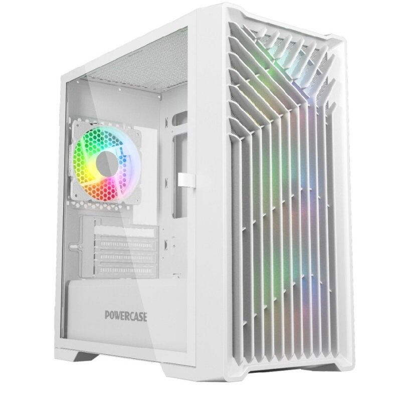 Корпус для компьютера Powercase Alisio Micro X4B CMMXW-L4, без БП, white