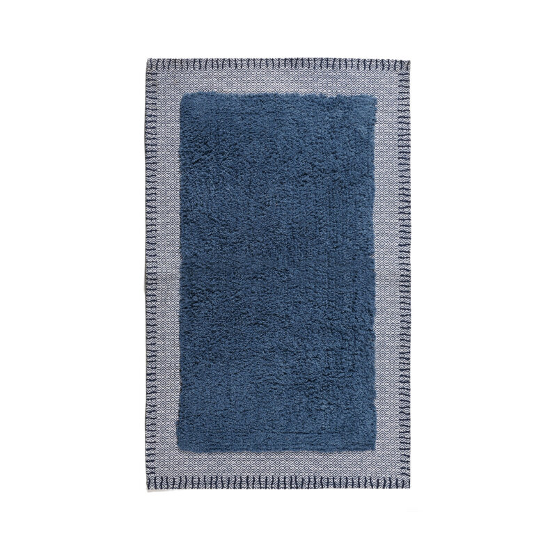 Коврик для ванной комнаты хлопковый RELAX & RENEW синий 50х80 см FOR-COTTON-RER50-80BL